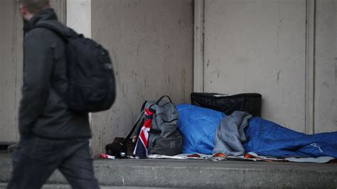 rough sleeping increases in the north and midlands despite overall fall