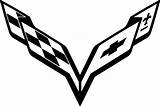 Corvette Bowtie Guex Vette Emblems Clipground Freelogovectors sketch template