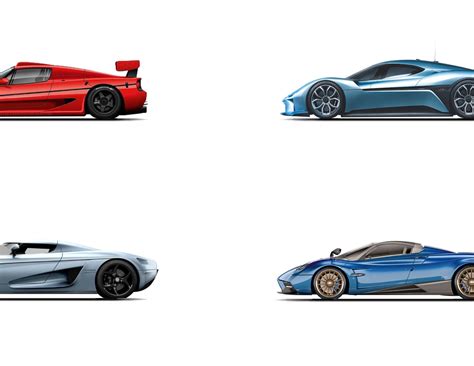 ultimate hypercars collection poster complete overview etsy