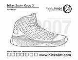 Kobe Kicksart Expensive Materials sketch template