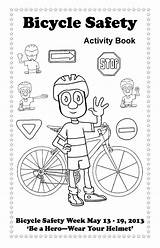 Safety Coloring Bicycle Bike Activities Worksheets Pages Book Kindergarten Worksheet Worksheeto sketch template