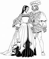 Renaissance Coloring Pages Drawing Married Couple Seduce Musician Getdrawings Getcolorings Designlooter sketch template