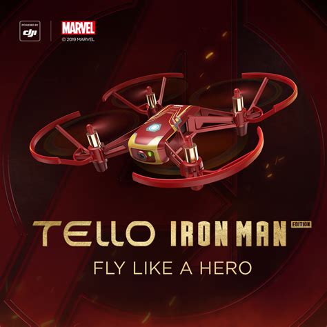 dji  marvel nowy dron tello iron man edition dron news dronesinfo