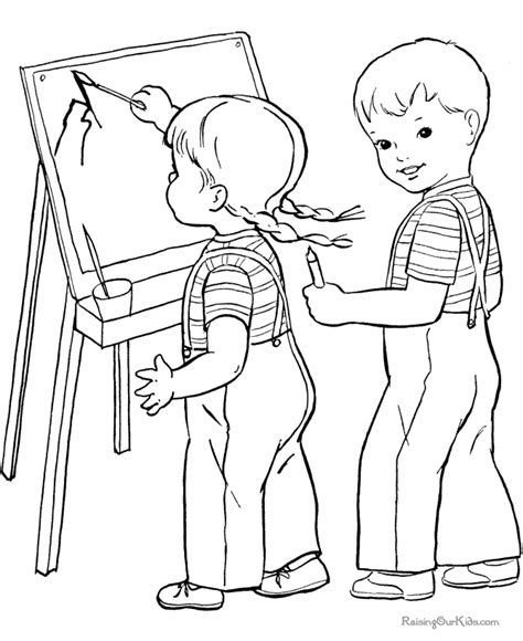 cute kids coloring pages