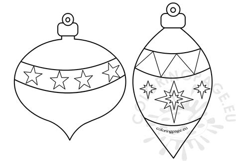 printable christmas ornaments  color coloring page