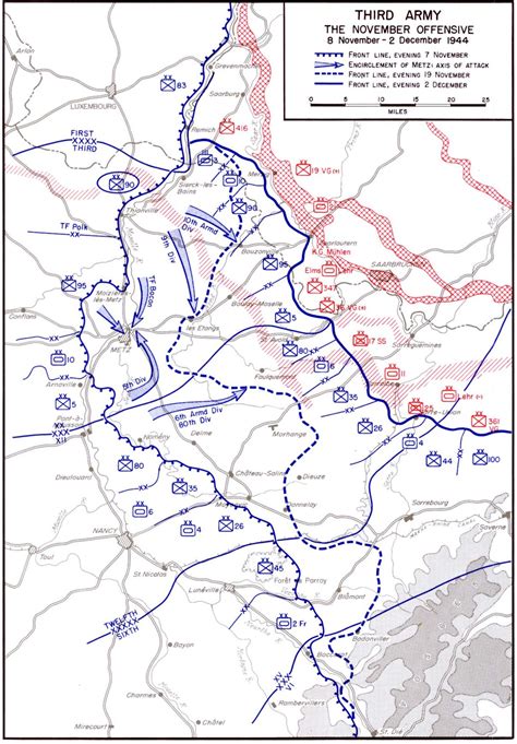 map map depicting    armys november offensive  nov  dec