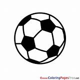 Ball Soccer Colouring Printable Coloring Pages Sport Sheet Sheets Title sketch template