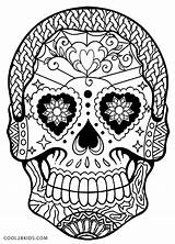 Coloring Pages Skull Skulls Printable Dead sketch template