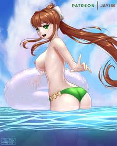 Summertime Monika By Jay156 Hentai Foundry