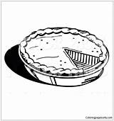 Pumpkin Pie Pages Freshly Baked Coloring Pan Color sketch template
