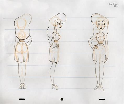 example character design sketch character turn around ★ character