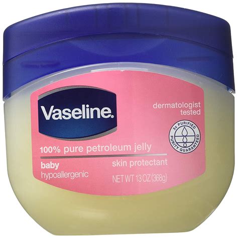 vaseline  pure petroleum jelly baby hypoallergenic skin protectant