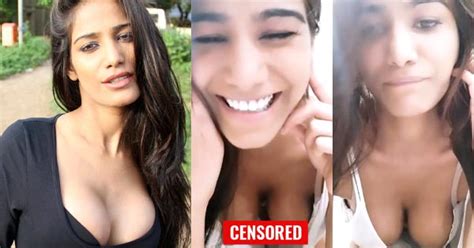 Poonam Pandey Major Nip Slip In Instagram Live Video