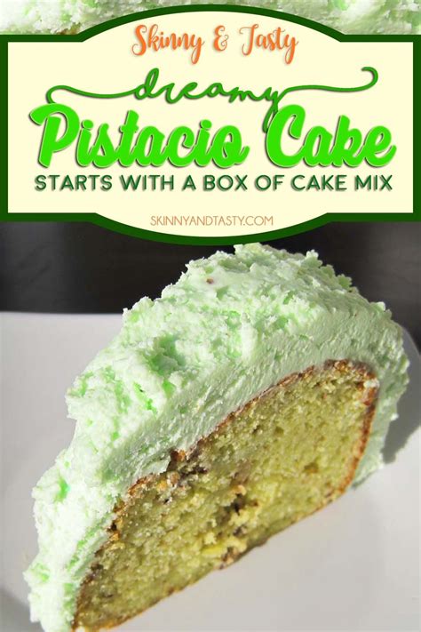 dreamy pistachio cake starts   box  cake mix recipe