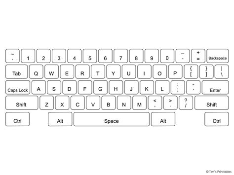 blank keyboard template printable printable word searches