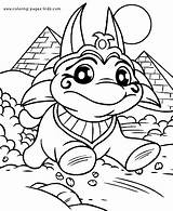 Coloring Pages Cartoon Neopets Color Kids Characters Printable Sheets Character Print Funny Cartoons Found sketch template