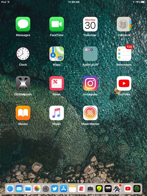 add  apps     dock  ipad