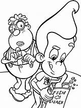 Coloring Pages Arnold Neutron Jimmy Nickelodeon Book Coloriage Print Popular Coloringhome sketch template