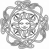 Coloring Pages Solstice Summer Litha Wheel Year Sheets Embroidery Kids Pagan Urbanthreads Crafts Color Colouring Designs Book Wiccan Sun Drawing sketch template