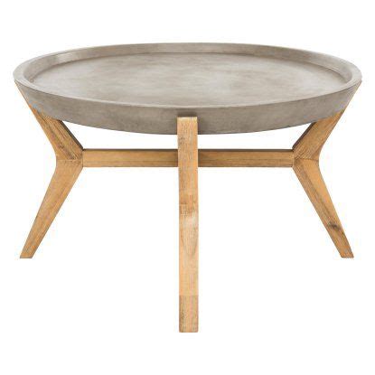 hn home jeanneret boho concrete oval coffee table oval