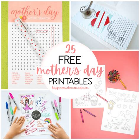 mothers day printable printable mothers day activity sheet card