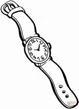 Armbanduhr Orologio Polso Ausdrucken Malvorlagen Pulsera Dibujo Relojes Stampare Kleidung Colorea Malvorlage Websincloud Drucken Disegnare Supercoloring sketch template