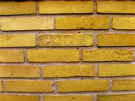 yellow brick wall  stock photo freeimagescom