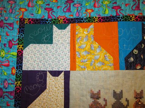 missys homemaking adventures cat quilt finished