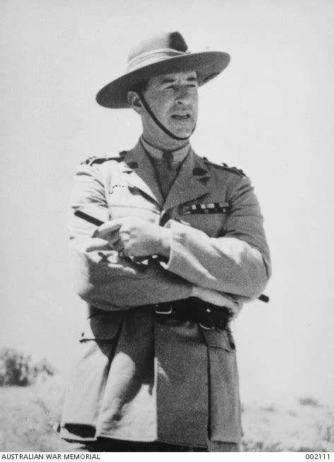 biet jerjia brig   savige inspects camp negative  parer australian war memorial