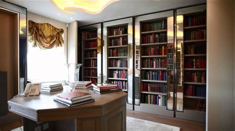 london flat  secret james bond walls secret rooms mayfair apartments bookcase