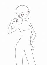 Base Desenho Anime Girl Poses Manga sketch template