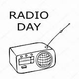 Radio Coloring Pages Template Drawing sketch template