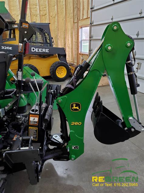 sold  john deere   compact tractor attachments package regreen equipment  rental