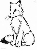 Fox Coloring Pages Colouring Animals sketch template