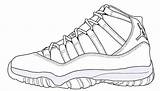 Jordan Coloring Air Sheets Retro Xi Jordans Shoe sketch template
