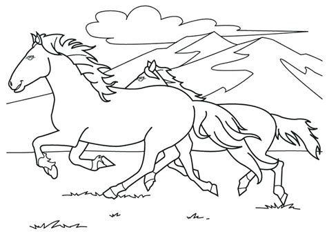 galloping horse coloring pages  getcoloringscom  printable