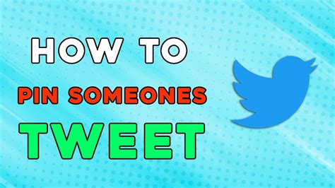 how to pin someone else s tweet in twitter quick tutorial youtube