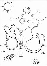 Peeps Coloring Pages Printable Easter Marshmallow Activity Bunny Activities Chick Bubbles Kids Book Print Blowing Fun Worksheets Cutout Egg Popular sketch template