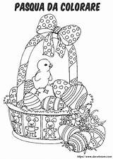 Easter Basket Pasqua Stampare Everfreecoloring христос sketch template