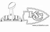 Coloring Chiefs Kansas City Pages Printable Kids Super Bowl Sketch Scribblefun Template Print sketch template