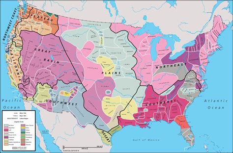 printable map native american tribes printable map