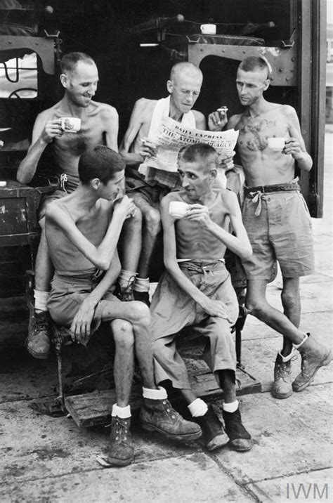liberated british prisoners of war in the far east 1945 imperial war