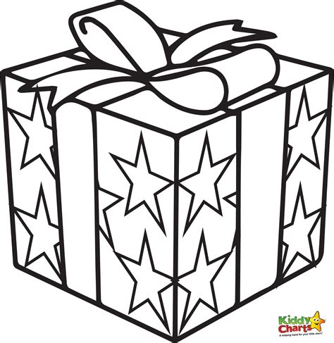 gift box coloring page  getdrawings