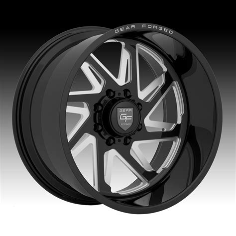 gear forged fbm pc black milled custom wheels rims gear alloy wheels custom wheels express