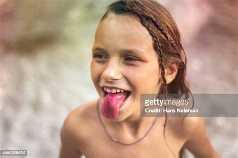 Girls With Long Tongues Bildbanksfoton Och Bilder Getty Images