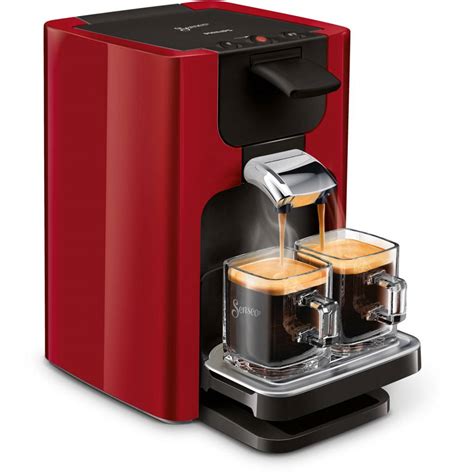 philips senseo quadrante koffiepadmachine hd rood blokker