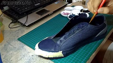 repaint sepatu pedro semi kulit jadi acrylic youtube