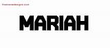 Name Mariah Tattoo Designs Marcy Mayra Marisa Titling Printout Cursive Freenamedesigns sketch template