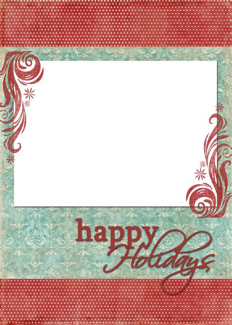 happy holidays blue red happy holiday cards holiday card template