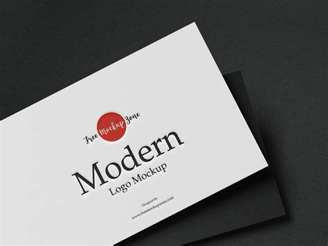 modern logo mockup mockuptree
